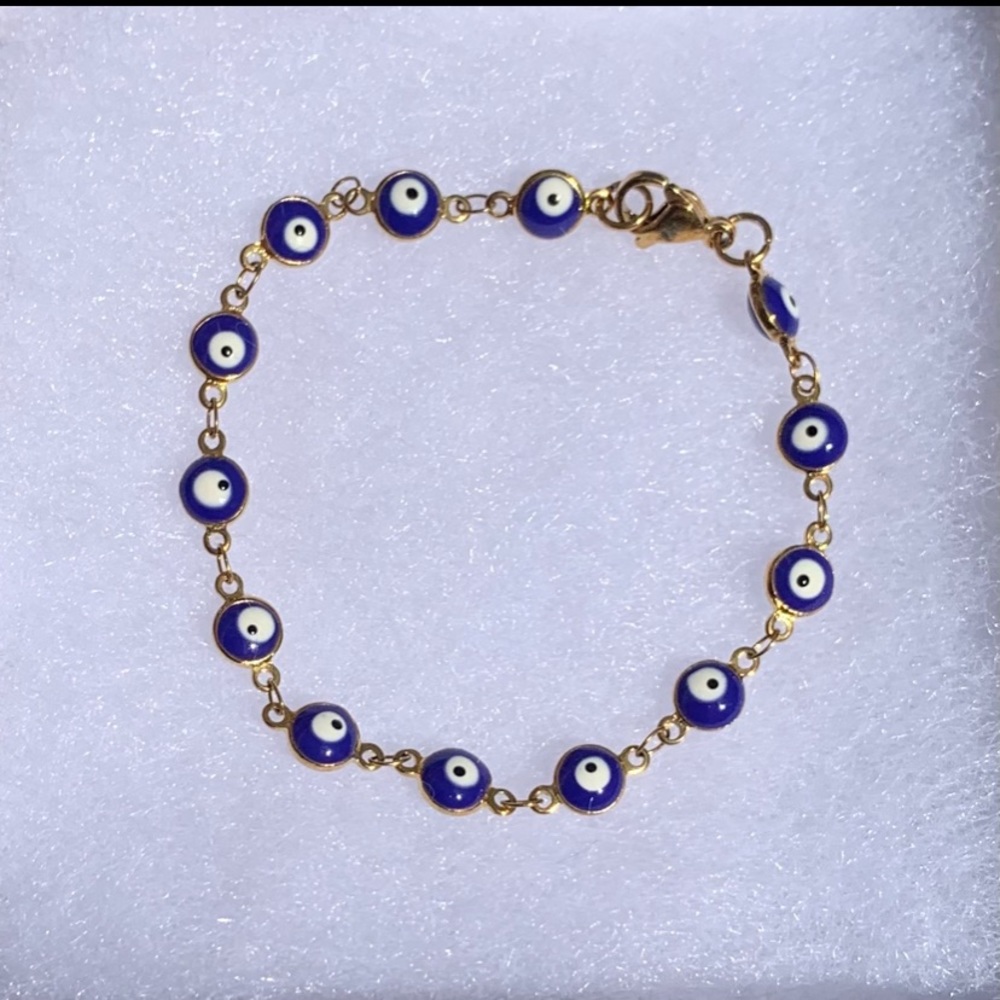 Dark Blue Evil Eye Bracelet